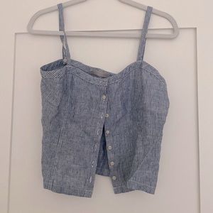 Everlane Linen Crop Top